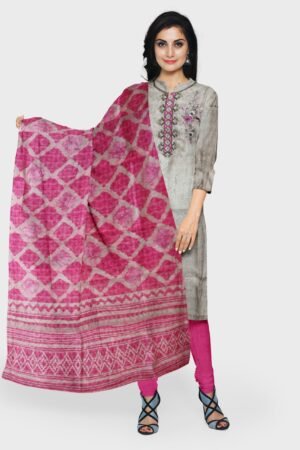 Chanderi Suit with Dupatta